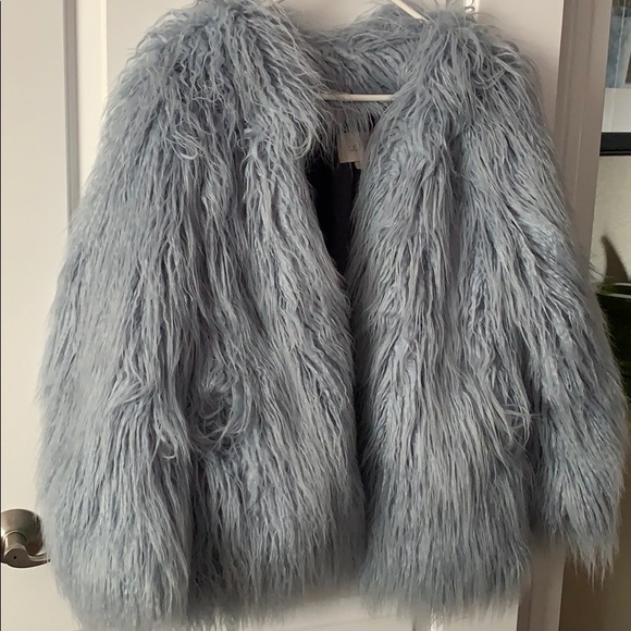 Fluffy faux fur coat Clearance